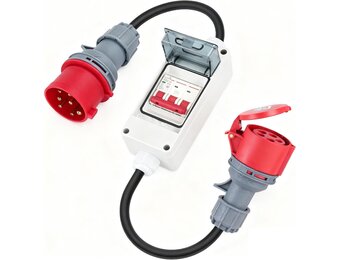 CEE Adapter 32A naar 16A met Stroomonderbreker - IP44 Krachtstroomverloop