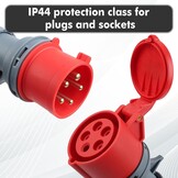 CEE Adapter 32A naar 16A met Stroomonderbreker - IP44 Krachtstroomverloop