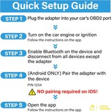 UniCarScan UCSI-2100 OBD2 Bluetooth-scanner voor BimmerCode & MotoScan, werkt met iOS, Android en Windows
