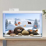 Aquarium Achtergrond Winterlandschap Iglo 61x41 cm - 45% Korting
