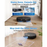 ECOVACS Deebot T50 Pro OMNI Robotstofzuiger met Dweilfunctie Zwart