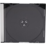CD/DVD Slimline Jewel Cases voor 1 disc 5.2mm, zwart (50 stuks) - 62% korting