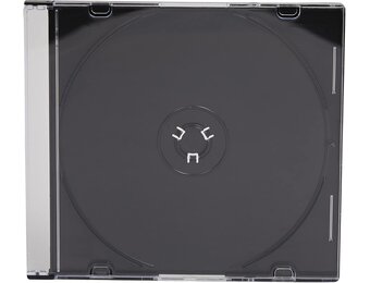 CD/DVD Slimline Jewel 5.2mm Cases voor 1 Disc Met Zwarte Lade (Pack van 50) merk Dragon Trading®