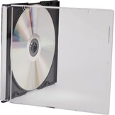 CD/DVD Slimline Jewel Cases voor 1 disc 5.2mm, zwart (50 stuks) - 62% korting
