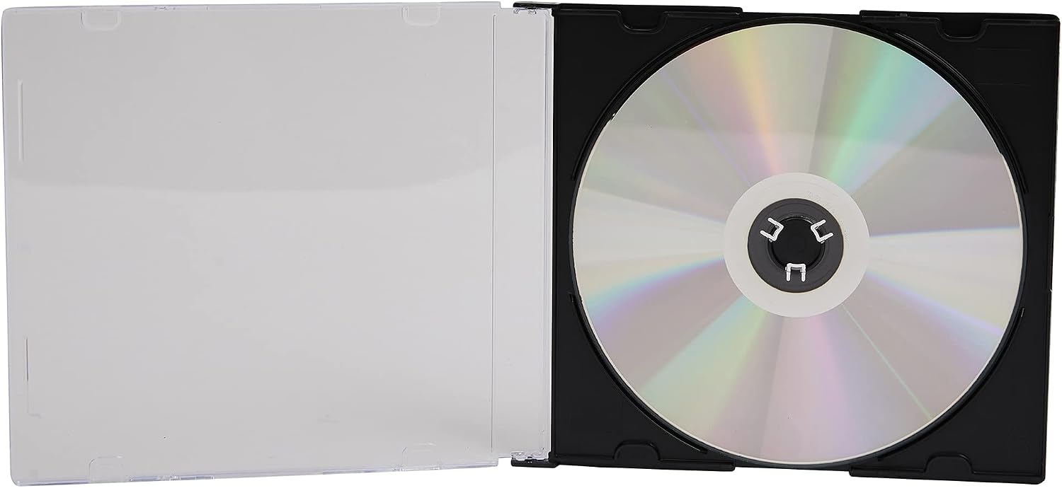 CD/DVD Slimline Jewel Cases voor 1 disc 5.2mm, zwart (50 stuks) - 62% korting