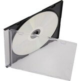 CD/DVD Slimline Jewel Cases voor 1 disc 5.2mm, zwart (50 stuks) - 62% korting
