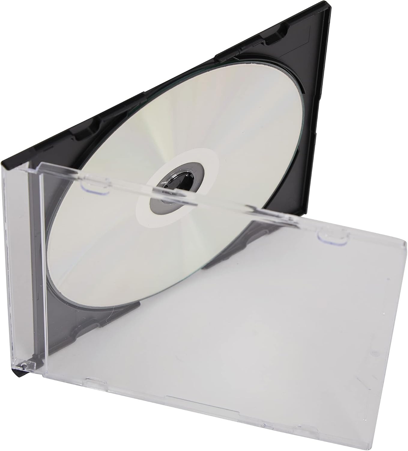 CD/DVD Slimline Jewel Cases voor 1 disc 5.2mm, zwart (50 stuks) - 62% korting
