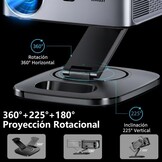 XIWBSY T08 PRO Projector - 4K Support, 1500 ANSI, Google TV, 360° Draaibaar