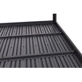 Tuintafel 6-persoons - polywood - grijs - 156x78 cm
