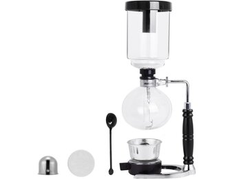 YUCHENGTECH Syphon Koffiezetapparaat, Glas, 3 Kopjes, 360 ml