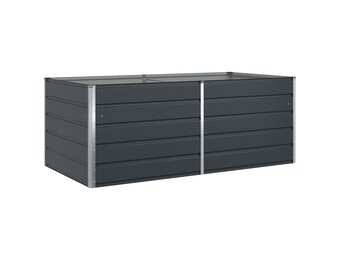 vidaXL Plantenbak Antraciet 195 x 100 x 45 cm Gegalvaniseerd staal