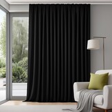 Deconovo Verduisterende Thermo Gordijnen met Pencil Tape Moderne Isolerende Gordijnen voor Slaapkamer en Woonkamer, 280×245 CM, Lichtbeige, 1 Panelen