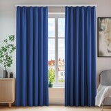 Deconovo Verduisterende Thermo Gordijnen met Pencil Tape Moderne Isolerende Gordijnen voor Slaapkamer en Woonkamer, 280×245 CM, Lichtbeige, 1 Panelen