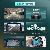 Dynamische achteruitrijcamera 1080p voor Audi A4L A5 A3 Q3 Q5 RS6 VW Passat Tiguan Jetta Sharan Lavida Skoda, werkt alleen met monitor radio head-unit, die AHD 1080P videosignaal ondersteunt