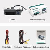 Dynamische achteruitrijcamera 1080p voor Audi A4L A5 A3 Q3 Q5 RS6 VW Passat Tiguan Jetta Sharan Lavida Skoda, werkt alleen met monitor radio head-unit, die AHD 1080P videosignaal ondersteunt