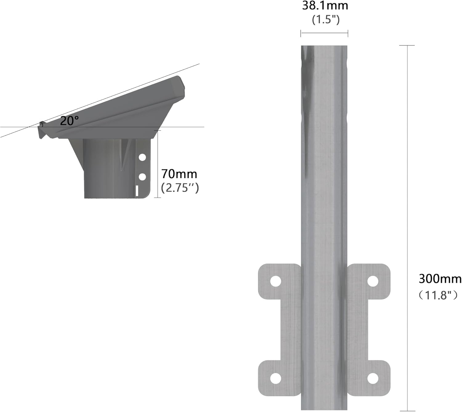 Starlink Standard Dish Gen 3 Pole Montagebeugel