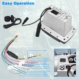 Geloo Boot Marine Stereo Waterdicht MP3-speler AM/FM-radio Stereo Media Ontvanger voor Boten, Jachten, Marineboten