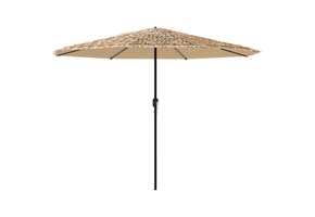 Bruine Parasol met LED-verlichting, 324x324 cm - 41% Korting!