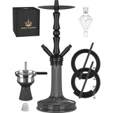 Shisha Set 77cm Aluminium, Dubbele Slangen - 34% Korting!