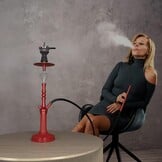 Shisha Set 77cm Aluminium, Dubbele Slangen - 34% Korting!