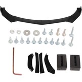 Glanzend Zwarte Voorbumper Lip Spoiler Kit - Universeel