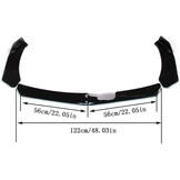 Glanzend Zwarte Voorbumper Lip Spoiler Kit - Universeel