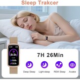 Smartwatch Goud Dames/Heren - 1,47" - Bluetooth, Hartslag, Zuurstof, Sport