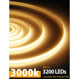 Lamomo COB Ledstrip 10m Warmwit Dimbaar IP65 - 29% Korting!