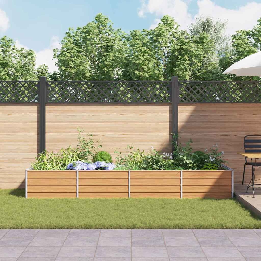 Verhoogde plantenbak Licht Bruin 320x80x45cm | -34% Korting
