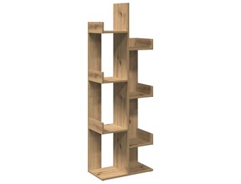 Boekenkast 48x25,5x140 cm Eiken Bewerkt Hout - 53% Korting