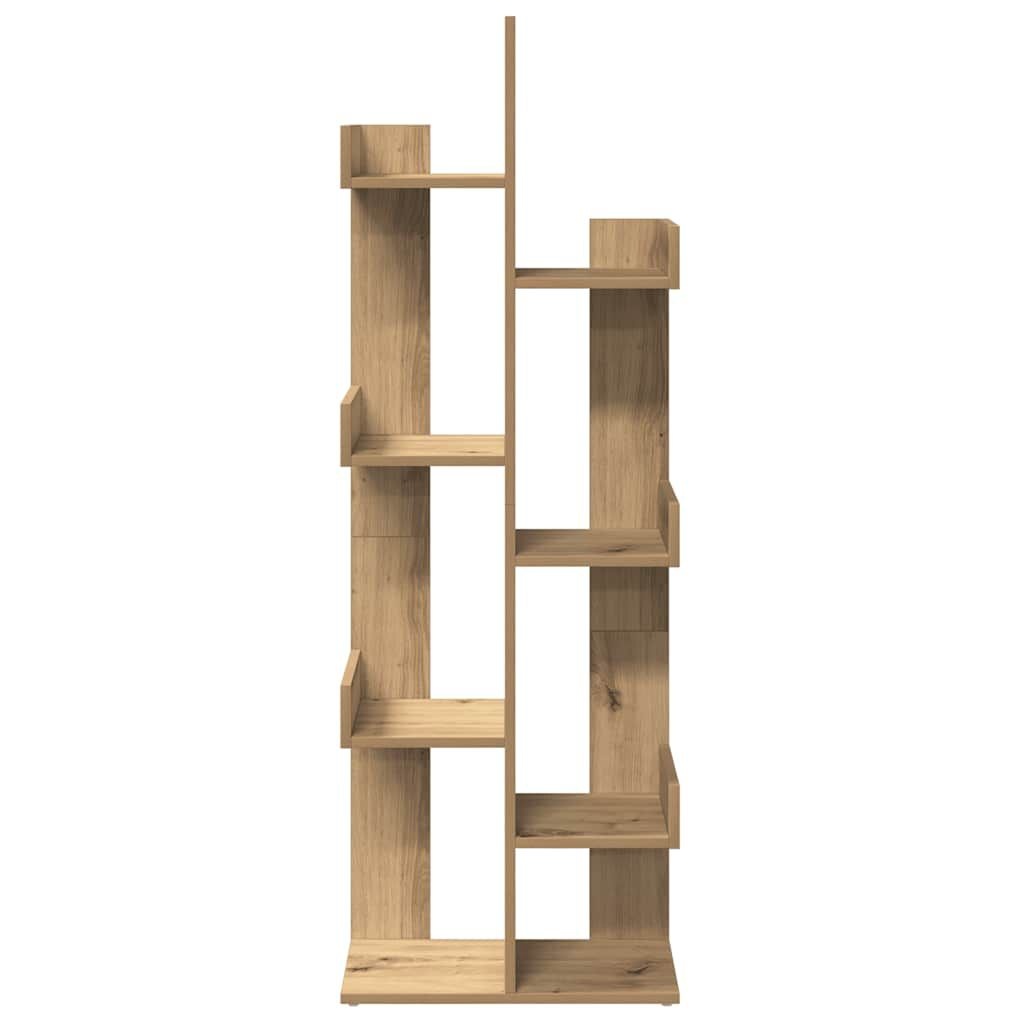 Boekenkast 48x25,5x140 cm Eiken Bewerkt Hout - 53% Korting