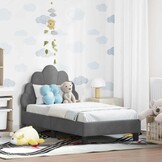 vidaXL Peuterbedframe Fluweel Donkergrijs 70x140cm (59% Korting!)