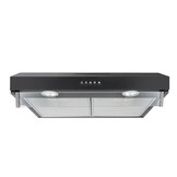 Zwarte Onderbouw Afzuigkap (3 standen, 280 m³/u, LED) - 34% Korting!