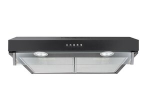 Zwarte Onderbouw Afzuigkap (3 standen, 280 m³/u, LED) - 34% Korting!