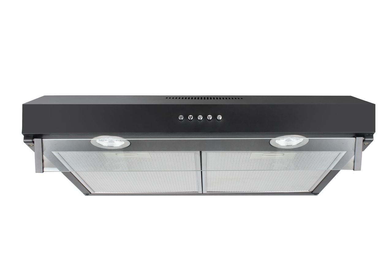 Zwarte Onderbouw Afzuigkap (3 standen, 280 m³/u, LED) - 34% Korting!
