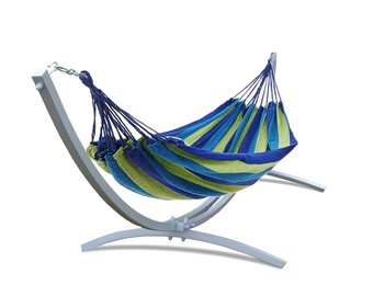 Hangmat met Standaard (Grijs) - Tot 220kg - Nu 34% Korting!