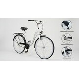 Meisjesfiets 26 inch Zwart/Wit met 35% Korting