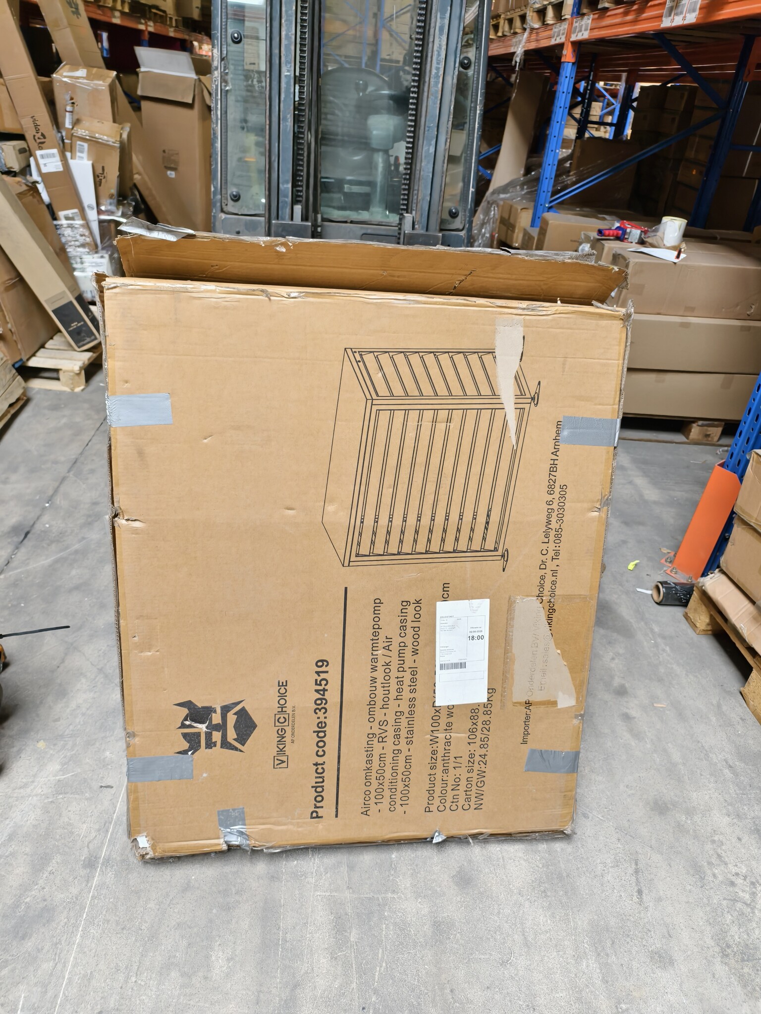 Airco Omkasting RVS Antraciet (100x50cm) - 40% Korting