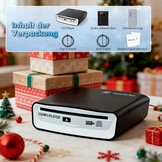 externe universele cd-speler voor auto, vrachtwagen met AUX-kabel en afstandsbediening, externe cd-drive voor laptop, pc, tv, compatibel met Android autoradio