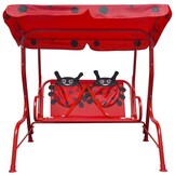 vidaXL Kinderschommelstoel rood