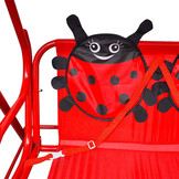 vidaXL Kinderschommelstoel rood