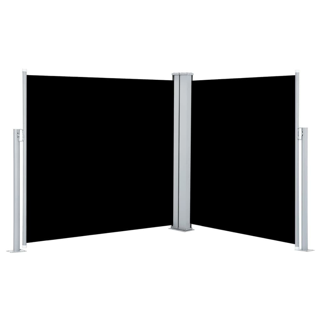 VidaXL Uittrekbaar Windscherm 120x600 cm Zwart - 60% Korting