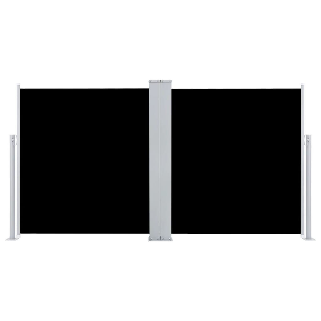 VidaXL Uittrekbaar Windscherm 120x600 cm Zwart - 60% Korting