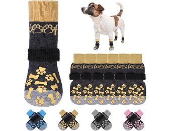 KOOLTAIL Antislip Hondensokken - Maat XL - Kaki