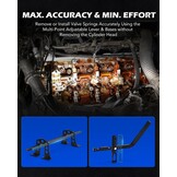 Orion Motor Tech Universele perslucht ventielveerspanner voor 8, 16 of 24 mm ventielen ventielschachtafdichting gereedschap met tang OHV OHC