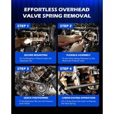 Orion Motor Tech Universele perslucht ventielveerspanner voor 8, 16 of 24 mm ventielen ventielschachtafdichting gereedschap met tang OHV OHC