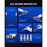 Orion Motor Tech Universele perslucht ventielveerspanner voor 8, 16 of 24 mm ventielen ventielschachtafdichting gereedschap met tang OHV OHC