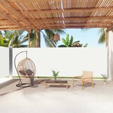 vidaXL Windscherm uittrekbaar 180x1000 cm zwart