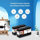 2x Zwarte Inkjet Cartridge 53464 met 53% Korting