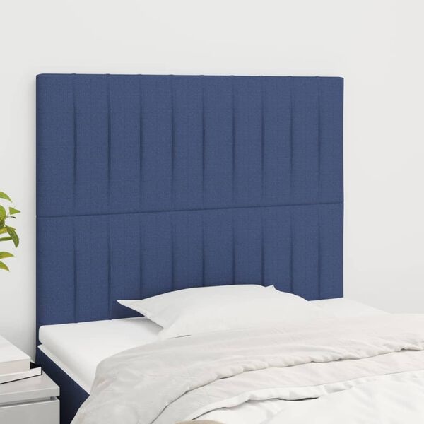 vidaXL Hoofdborden 2 stuks Blauw Stof - 60% Korting